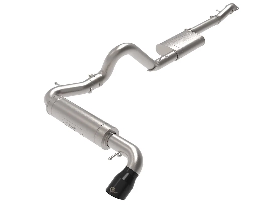 49-43136-B – AFE Exhaust System Kit, Stainless Steel With Muffler 3 Inch Pipe Diameter Single Exhaust With Single Exi...